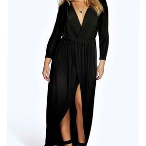 Black Long Sleeve Maxi Dress